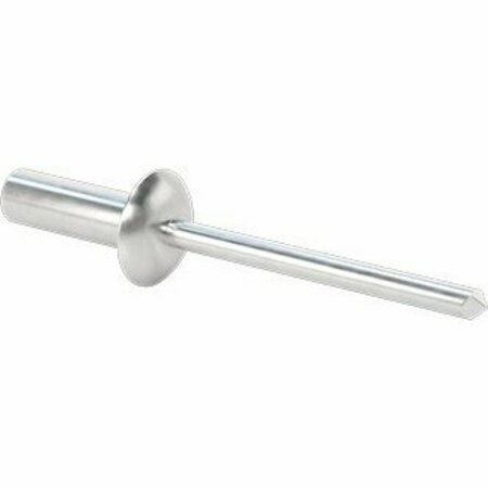 BSC PREFERRED Sealing Blind Rivets Domed Head with Aluminum Mandrel 3/16 Diameter 0.580 Long, 50PK 97524A116